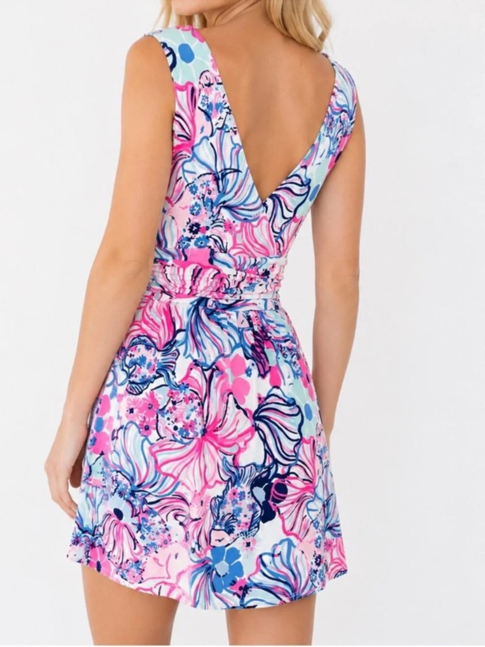 Lilly pulitzer new clara shift romper small RARE - Picture 2 of 3